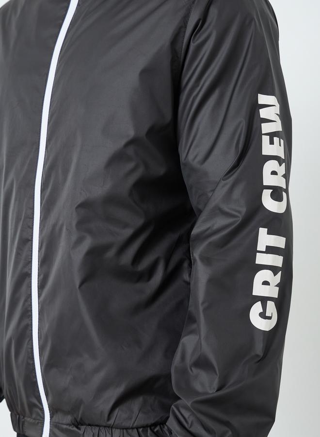 Styli Men Oversized Fit Printed Windcheater Jacket - Image 4